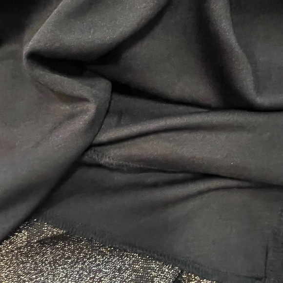 BeBop Women’s Black and Metallic Gold Zigzag Print Fit & Flare Sleeveless Dress - Picture 4 of 6